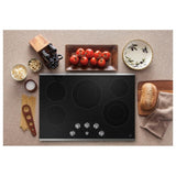 GE JEP5030STSS Electric Cooktop, 30 inch Exterior Width, 5 Burners, 3,100 W Highest Element, Black colour