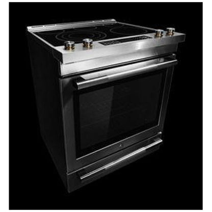 JennAir JES1450ML Electric Range, 7.1 cu. ft. Capacity, 30 inch Exterior Width, True Convection, 5 Burners, Oven Drawer, Air Fry, Self Clean, 3,200 Watts Highest Burner Element