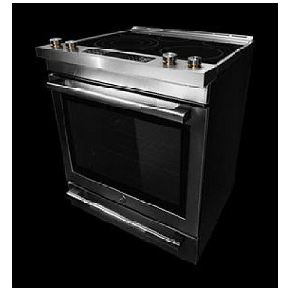 JennAir JES1450ML Electric Range, 7.1 cu. ft. Capacity, 30 inch Exterior Width, True Convection, 5 Burners, Oven Drawer, Air Fry, Self Clean, 3,200 Watts Highest Burner Element