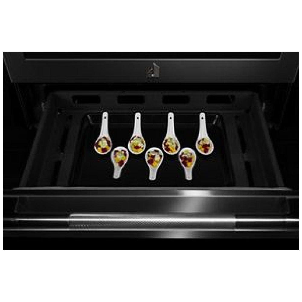 JennAir JES1450ML Electric Range, 7.1 cu. ft. Capacity, 30 inch Exterior Width, True Convection, 5 Burners, Oven Drawer, Air Fry, Self Clean, 3,200 Watts Highest Burner Element