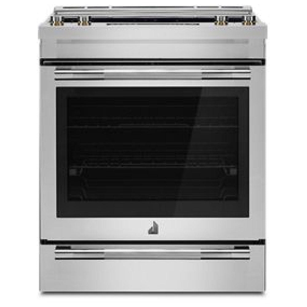 JennAir JES1450ML Electric Range, 7.1 cu. ft. Capacity, 30 inch Exterior Width, True Convection, 5 Burners, Oven Drawer, Air Fry, Self Clean, 3,200 Watts Highest Burner Element