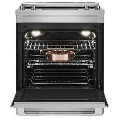 JennAir JES1450ML Electric Range, 7.1 cu. ft. Capacity, 30 inch Exterior Width, True Convection, 5 Burners, Oven Drawer, Air Fry, Self Clean, 3,200 Watts Highest Burner Element