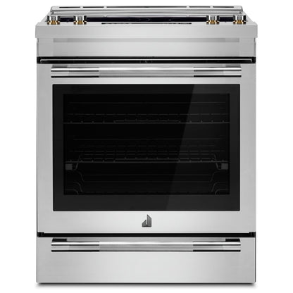 JennAir JES1450ML Electric Range, 7.1 cu. ft. Capacity, 30 inch Exterior Width, True Convection, 5 Burners, Oven Drawer, Air Fry, Self Clean, 3,200 Watts Highest Burner Element