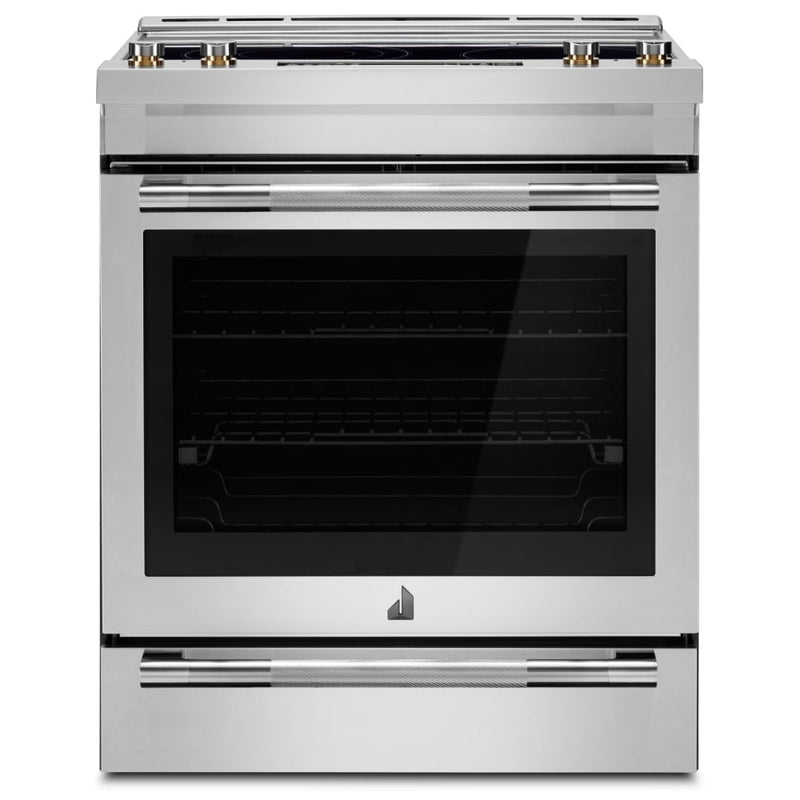 JennAir JES1450ML Electric Range, 7.1 cu. ft. Capacity, 30 inch Exterior Width, True Convection, 5 Burners, Oven Drawer, Air Fry, Self Clean, 3,200 Watts Highest Burner Element