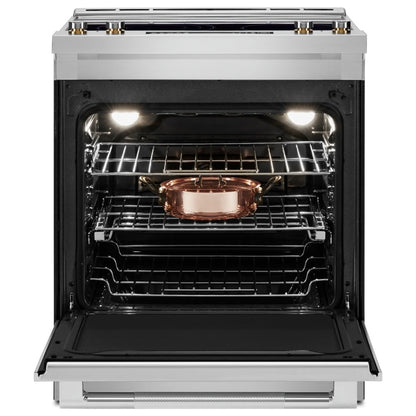 JennAir JES1450ML Electric Range, 7.1 cu. ft. Capacity, 30 inch Exterior Width, True Convection, 5 Burners, Oven Drawer, Air Fry, Self Clean, 3,200 Watts Highest Burner Element