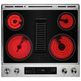 JennAir JES1750ML Electric Range, 6.4 cu. ft. Capacity, 30 inch Exterior Width, True Convection, 4 Burners, Air Fry, Self Clean, 3,200 Watts Highest Burner Element