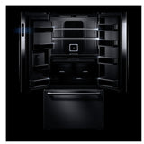 JennAir Rise JFFCC72EHL Counter Depth French Door Refrigerator, 36 inch Width, 23.8 cu. ft. Capacity, Counter Depth, Water Dispenser (Exterior), Ice Dispenser (Thru Door), Stainless Steel colour