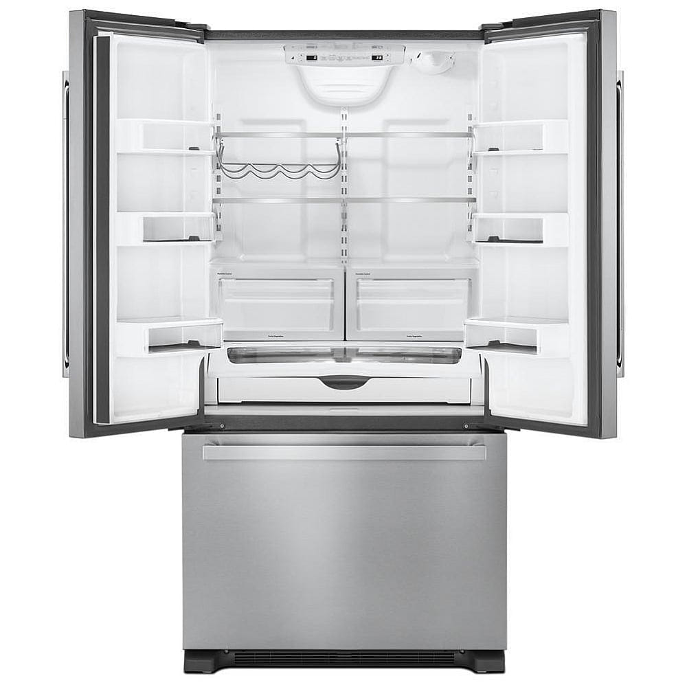 JennAir JFFCF72DKM French Door Refrigerator, 36 inch Width, 21.9 cu. ft. Capacity, Counter Depth, Water Dispenser (Interior), Ice Dispenser (Freezer Located), Stainless Steel colour