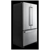JennAir JFFCF72DKM French Door Refrigerator, 36 inch Width, 21.9 cu. ft. Capacity, Counter Depth, Water Dispenser (Interior), Ice Dispenser (Freezer Located), Stainless Steel colour