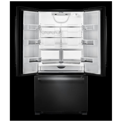 JennAir JFFCF72DKM French Door Refrigerator, 36 inch Width, 21.9 cu. ft. Capacity, Counter Depth, Water Dispenser (Interior), Ice Dispenser (Freezer Located), Stainless Steel colour