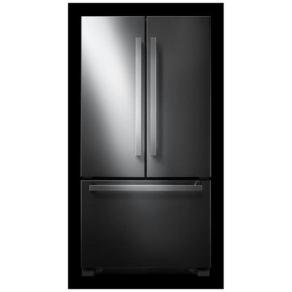 JennAir JFFCF72DKM French Door Refrigerator, 36 inch Width, 21.9 cu. ft. Capacity, Counter Depth, Water Dispenser (Interior), Ice Dispenser (Freezer Located), Stainless Steel colour