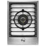JennAir Euro Style JGC3115GS Gas Cooktop, 15 inch Exterior Width, 1 Burners, 20,000 BTU Highest Burner, Stainless Steel colour