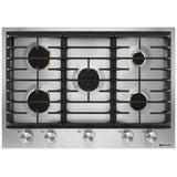 JennAir Euro Style JGC3530GS Ga Cooktop, 30 inch exterior width, 5 burners, 20,000 BTU highest burner, stainless steel colour