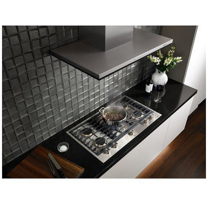 JennAir Euro Style JGC3536GS Ga Cooktop, 36 inch Exterior Width, 5 Burners, 20,000 BTU Highest Burner, Stainless Steel colour