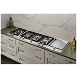 JennAir Euro Style JGC3536GS Gas Cooktop, 36 inch Exterior Width, 5 Burners, 20,000 BTU Highest Burner, Stainless Steel colour