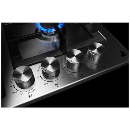 JennAir JGCK424PS Gas Cooktop, 24 inch Exterior Width, 4 Burners, 18,000 BTU