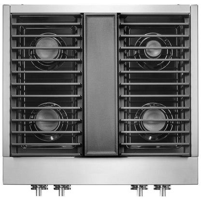 JennAir Noir JGCP430HM Ga Cooktop, 30 inch Exterior Width, 4 Burners, 20,000 BTU Highest Burner, Stainless Steel colour