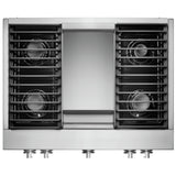 JennAir Noir JGCP536HM Gas Cooktop, 36 inch Exterior Width, 5 Burners, 20,000 BTU Highest Burner, Stainless Steel colour