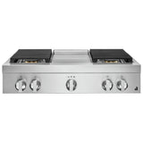 JennAir Noir JGCP536HM Gas Cooktop, 36 inch Exterior Width, 5 Burners, 20,000 BTU Highest Burner, Stainless Steel colour