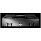 JennAir Noir JGCP536HM Gas Cooktop, 36 inch Exterior Width, 5 Burners, 20,000 BTU Highest Burner, Stainless Steel colour