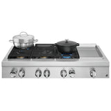 JennAir Noir JGCP548HM 48" Gas Cooktop 20K BTU angle view