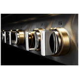 JennAir Rise JGCP648HL Gas Cooktop, 48 inch Exterior Width, 6 Burners, 20,000 BTU Highest Burner, Stainless Steel colour