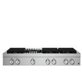 JennAir Noir JGCP648HM Gas Cooktop, 48 inch Exterior Width, 6 Burners, 20,000 BTU Highest Burner, Stainless Steel colour
