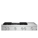 JennAir Noir JGCP748HM Gas Cooktop, 48 inch Exterior Width, 6 Burners, 20,000 BTU Highest Burner, Stainless Steel colour