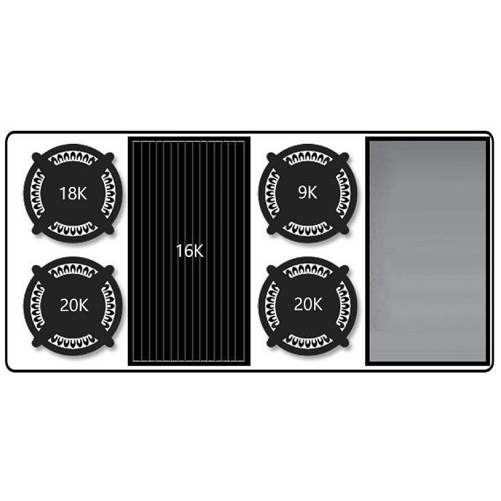 JennAir Noir JGCP748HM 48" Gas Cooktop 20K BTU