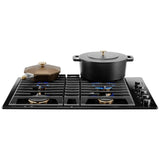 JennAir JGD3430GB Gas Cooktop, 30 inch Exterior Width, 4 Burners, Downdraft, 17,000 BTU Highest Burner, Black colour