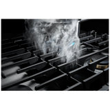 JennAir Euro Style JGD3430GS Gas Cooktop, 30 inch Exterior Width, 4 Burners, Downdraft, 17,000 BTU Highest Burner, Stainless Steel colour