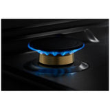 JennAir Euro Style JGD3536GS Gas Cooktop, 36 inch Exterior Width, 5 Burners, Downdraft, 17,000 BTU Highest Burner, Stainless Steel colour