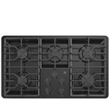 GE JGP3036DLBB Gas Cooktop, 36 inch Exterior Width, 5 Burners, 15,000 BTU Highest Burner, Black colour