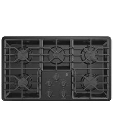 GE JGP3036DLBB Gas Cooktop, 36 inch Exterior Width, 5 Burners, 15,000 BTU Highest Burner, Black colour