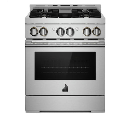 JennAir Rise JGRP430HL Gas Range, 4.1 cu. ft. Capacity, 30 inch Exterior Width, Self Clean, True Convection, 4 Burners