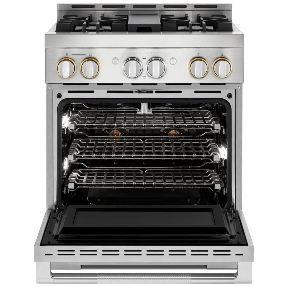 JennAir Rise JGRP430HL Gas Range, 4.1 cu. ft. Capacity, 30 inch Exterior Width, Self Clean, True Convection, 4 Burners