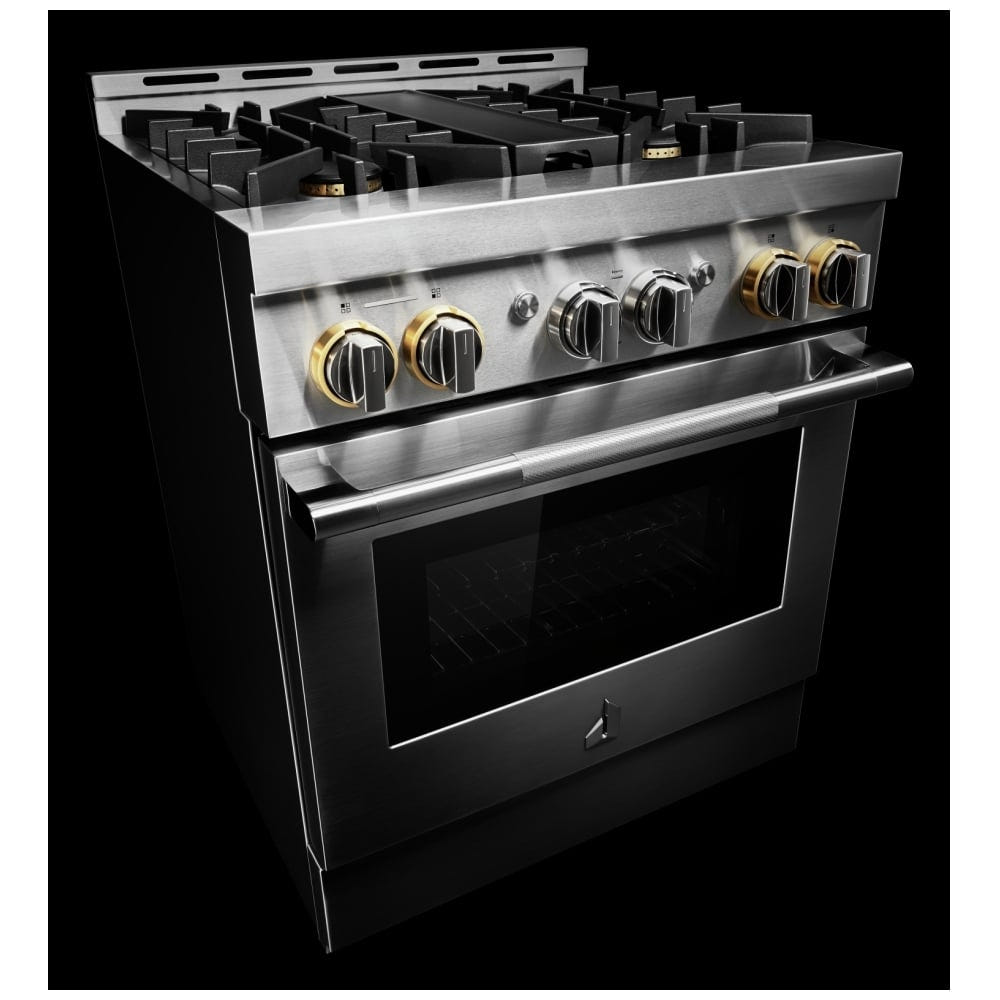 JennAir Rise JGRP430HL Gas Range, 4.1 cu. ft. Capacity, 30 inch Exterior Width, Self Clean, True Convection, 4 Burners