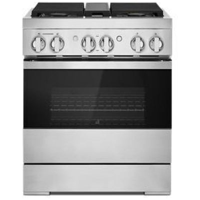 JennAir Noir JGRP430HM Gas Range, 4.1 cu. ft. Capacity, 30 inch Exterior Width, Self Clean, True Convection, 4 Burners
