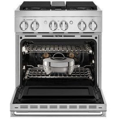 JennAir Noir JGRP430HM Gas Range, 4.1 cu. ft. Capacity, 30 inch Exterior Width, Self Clean, True Convection, 4 Burners
