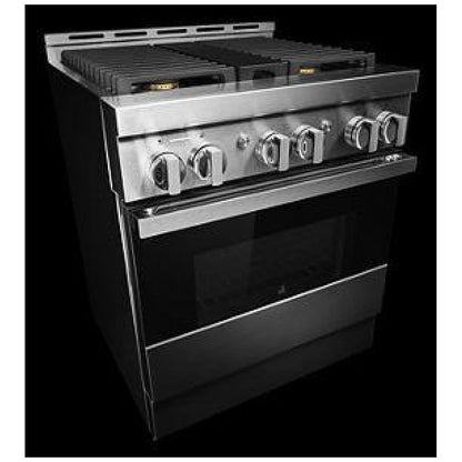 JennAir Noir JGRP430HM Gas Range, 4.1 cu. ft. Capacity, 30 inch Exterior Width, Self Clean, True Convection, 4 Burners