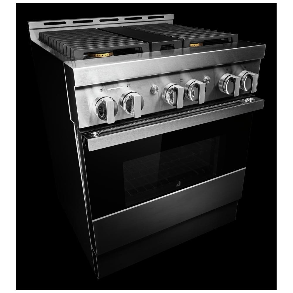 JennAir Noir JGRP430HM Gas Range, 4.1 cu. ft. Capacity, 30 inch Exterior Width, Self Clean, True Convection, 4 Burners