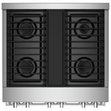 JennAir Noir JGRP430HM Gas Range, 4.1 cu. ft. Capacity, 30 inch Exterior Width, Self Clean, Dual Fan True Convection, 4 Burners, 20,000 BTU Highest Burner, Stainless Steel colour