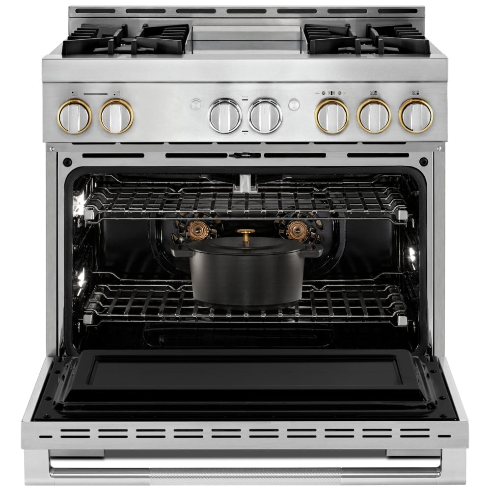 JennAir Rise JGRP536HL Gas Range, 5.1 cu. ft. Capacity, 36 inch Exterior Width