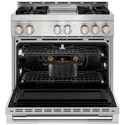 JennAir Rise JGRP536HL Gas Range, 5.1 cu. ft. Capacity, 36 inch Exterior Width