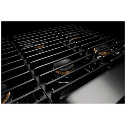 JennAir Noir JGRP536HM Gas Range, 5.1 cu. ft. Capacity, 36 inch Exterior Width, Self Clean, True Convection, 4 Burners, 20,000 BTU