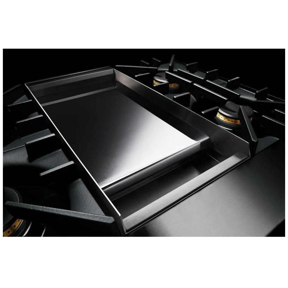 JennAir Rise JGRP548HL Gas Range, 6.3 cu. ft. Capacity, 48 inch Exterior Width, Self Clean, True Convection, 6 Burners, 20,000 BTU