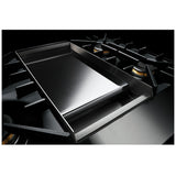 JennAir Noir JGRP548HM Gas Range, 6.3 cu. ft. Capacity, 48 inch Exterior Width, Self Clean, Dual Fan Convection, 6 Burners, 20,000 BTU Highest Burner, Double Oven, Stainless Steel colour