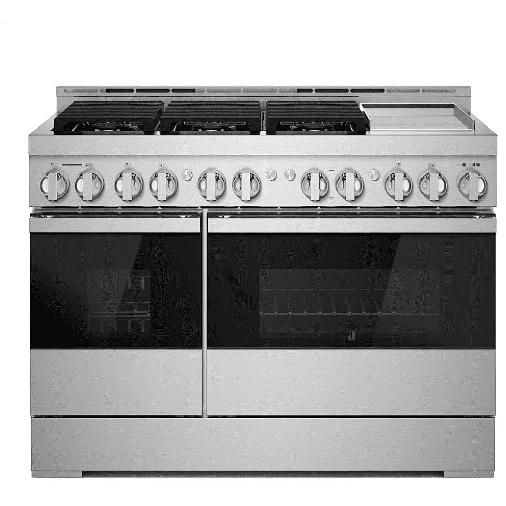 JennAir Noir JGRP548HM Gas Range, 6.3 cu. ft. Capacity, 48 inch Exterior Width, Self Clean, True Convection, 6 Burners, 20,000 BTU
