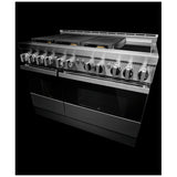 JennAir Noir JGRP548HM Gas Range, 6.3 cu. ft. Capacity, 48 inch Exterior Width, Self Clean, Dual Fan Convection, 6 Burners, 20,000 BTU Highest Burner, Double Oven, Stainless Steel colour