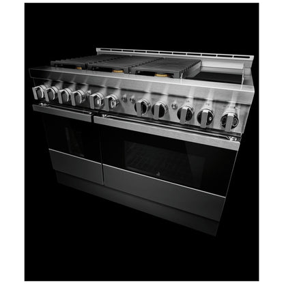 JennAir Noir JGRP548HM Gas Range, 6.3 cu. ft. Capacity, 48 inch Exterior Width, Self Clean, True Convection, 6 Burners, 20,000 BTU